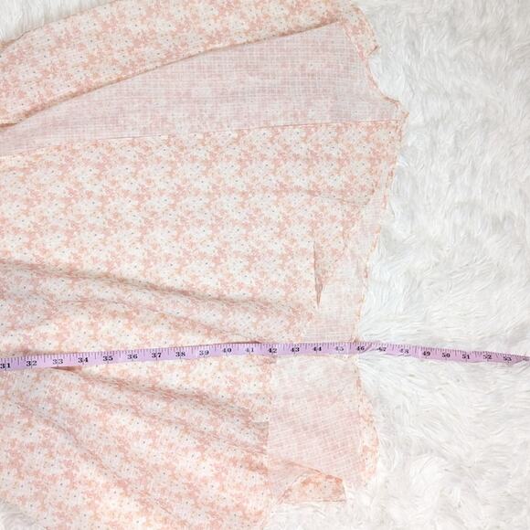 Cotton Candy LA Floral Print Spaghetti Strap Maxi Dress Blush Pink Size L - Picture 16 of 16